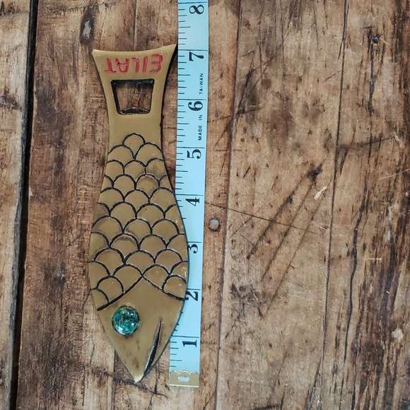 Vintage Eilat Israel Brass Fish Bottle Opener - Picture 6 of 6